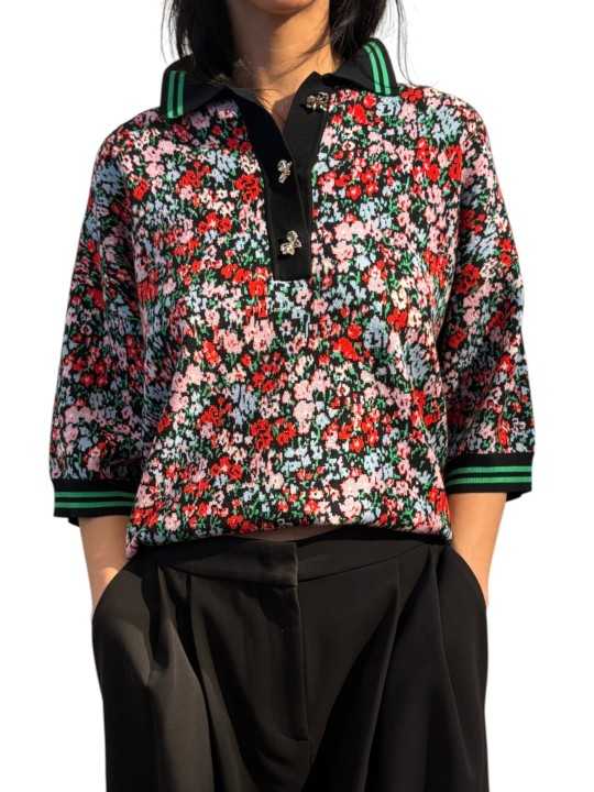 POLO LIBERTY KARTOS NOIR ROUGE K1BL ESSENTIEL ANTWERP Strasbourg Fashion avant