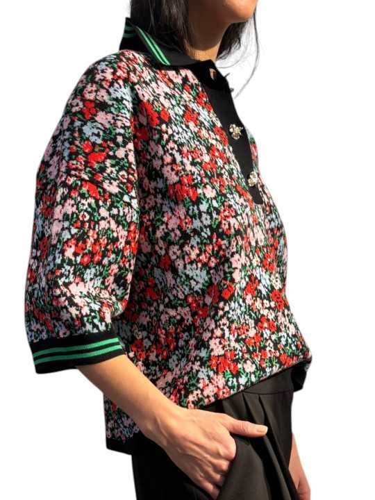 POLO LIBERTY KARTOS NOIR ROUGE K1BL ESSENTIEL ANTWERP Strasbourg Fashion côté