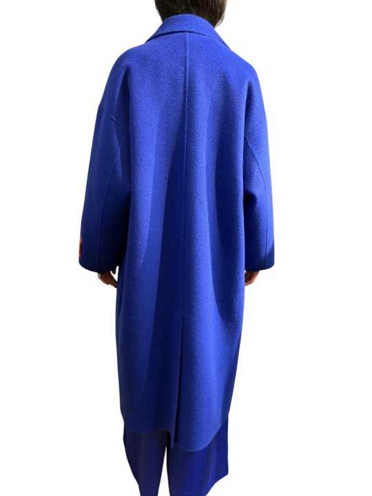 MANTEAU DOUBLE FACE BLEU ROI CROISE OVER KELP II22 Strasbourg Fashion dos