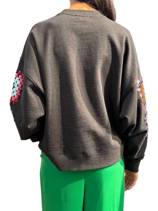 SWEAT SEQUINS MULTI KARNAVAL K1CH ESSENTIEL ANTWERP Strasbourg fashion dos