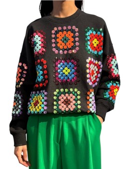 SWEAT SEQUINS MULTI KARNAVAL K1CH ESSENTIEL ANTWERP Strasbourg fashion avant