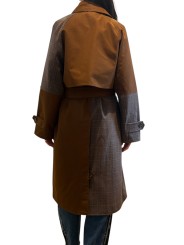 MANTEAU TRENCH KAGU PATCH CAMEL PRINCE DE GALLE CHOCO K1BA Strasbourg fashion dos