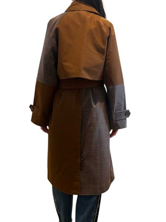 MANTEAU TRENCH KAGU PATCH CAMEL PRINCE DE GALLE CHOCO K1BA Strasbourg fashion dos