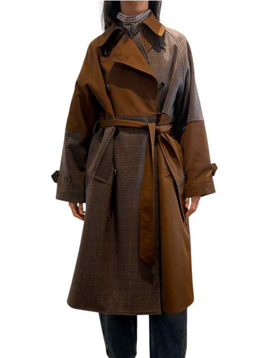 MANTEAU TRENCH KAGU PATCH CAMEL PRINCE DE GALLE CHOCO K1BA Strasbourg fashion avant