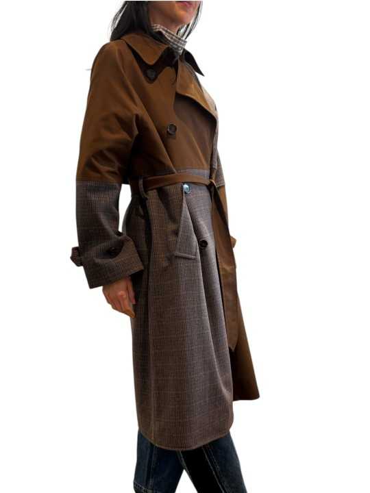 MANTEAU TRENCH KAGU PATCH CAMEL PRINCE DE GALLE CHOCO K1BA Strasbourg fashion côté