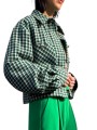 SUR CHEMISE CARREAUX VERT NOIR ECRU LAINE KITTEN K2KQ Strasbourg Fashion côté