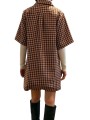 ROBE CARREAUX ECRU CAMEL NOIR KOOKY K1BW Strasbourg fashion dos