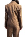 VESTE FIT PRINCE DE GALLE BRUN BLEU BOUTON BIJOUX KARINA K2CG Strasbourg fashion dos