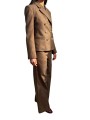 PANTALON PRINCE DE GALLES BRUN BLEU TAILLE ELASTIQUE KELLINE K2CG Strasbourg fashion look