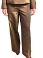PANTALON PRINCE DE GALLES BRUN BLEU TAILLE ELASTIQUE KELLINE K2CG Strasbourg fashion avant