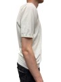 MAILLE COL ROND MANCHES COURTES BLANC CASSE U0288 M5208 11 UNGARO HOMME profil