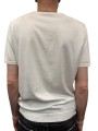 MAILLE COL ROND MANCHES COURTES BLANC CASSE U0288 M5208 11 UNGARO HOMME dos