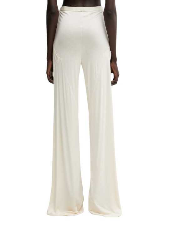 PANTALON BIAS JERSEY VISCOSE BUTTER LI01F7332 RV 81 RICK OWENS LILIES FEMME dos