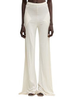 PANTALON BIAS JERSEY VISCOSE BUTTER LI01F7332 RV 81 RICK OWENS LILIES FEMME face