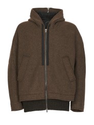 BLOUSON BI MATIERE BORD MAILLE MILITARE UW31 60 ISABEL BENENATO HOMME solo