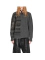 PULL COL ROND GRIS PATCH STRIES UK62 80 ISABEL BENENATO HOMME STRASBOURG look
