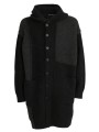 GILET MANTEAU YACK PATCH GRIS NOIR UK07 0180 ISABEL BENENATO HOMME STRASBOURG solo