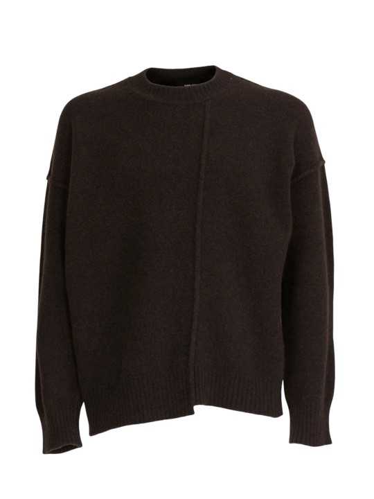 PULL COL ROND YACK MARRON UK05 08 ISABEL BENENATO HOMME STRASBOURG solo