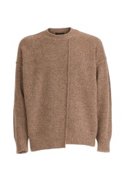 PULL COL ROND YACK TAUPE UK05 30 ISABEL BENENATO HOMME STRASBOURG solo