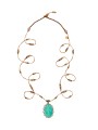 COLLIER SAUTOIR LONG TIBETAIN STIB AMAZONITE 77TIB3 AMA SHARING jewelry Strasbourg focus