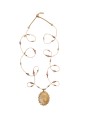 COLLIER SAUTOIR LONG TIBETAIN STIB RUTILE QUARTZ GOLD 77TIB3 RUTQUA SHARING jewelry Strasbourg focus