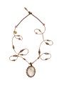 COLLIER TIBETAIN STIB QUARTZ RUTILE GOLD SHARING jewerly Strasbourg Sharing focus