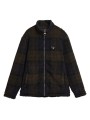 BLOUSON BOUCLETTE FLEECE NAVY VERT SHADOW TARTAN MFL 0187 TN43 BARBOUR HOMME boutique Strasbourg shop online store veste flat
