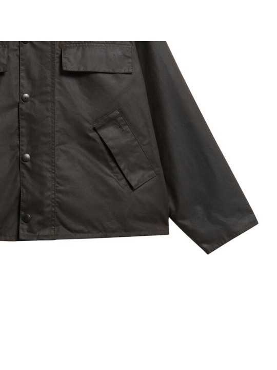 BLOUSON TRANSPORT BRUN RUSTIC MWX 2569 BR91 BARBOUR HOMME VESTE BOUTIQUE DETAIL