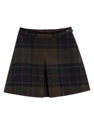 JUPE TARTAN SHADOW VERT BLEU PLIS MARLOW LSK 0180 TN43 Barbour femme shop boutique Strasbourg flat