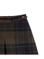 JUPE TARTAN SHADOW VERT BLEU PLIS MARLOW LSK 0180 TN43 Barbour femme shop boutique Strasbourg détail