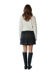 JUPE TARTAN SHADOW VERT BLEU PLIS MARLOW LSK 0180 TN43 Barbour femme shop boutique Strasbourg dos