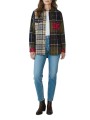 CHEMISE PATCH TARTAN BEIGE ORANGE VERT BLU COL VELOURS MARENA LSH 1789 TN11 Barbour femme boutique Strasbourg shirt shop look