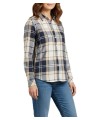 Chemise tartan écru blu Bredon LSH 1353 TN26 Barbour femme boutique Strasbourg shirt store shop online front