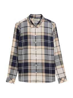 Chemise tartan écru blu Bredon LSH 1353 TN26 Barbour femme boutique Strasbourg shirt store shop online flat