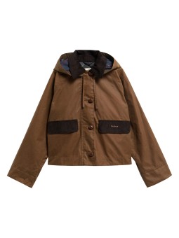 Veste Adima courte capuche amovible beige Tan Barbour femme LWX 1587 TA51 boutique Strasbourg shop store flat