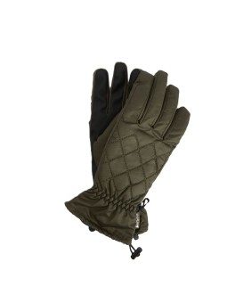GANTS MATELASSE VERT WATERPROOF LGL 0142 OL91 Barbour femme boutique Strasbourg glow flat