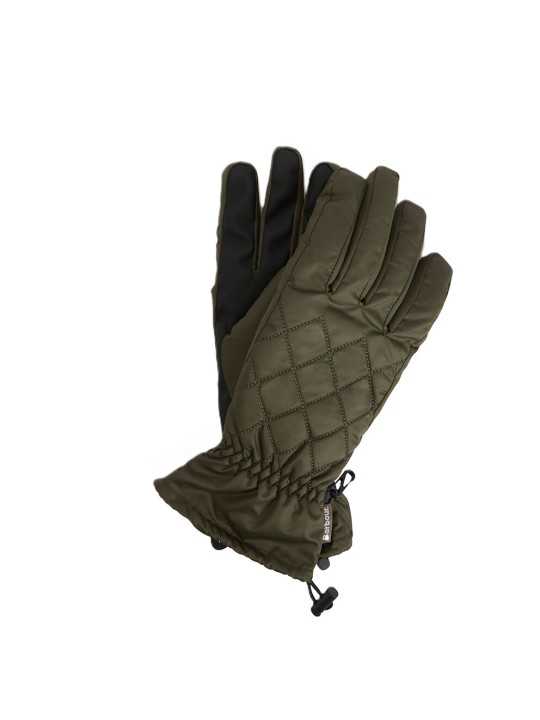 GANTS MATELASSE VERT WATERPROOF LGL 0142 OL91 Barbour femme boutique Strasbourg glow flat