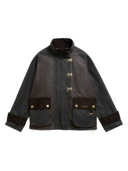Veste Hazelwood tartan olive crochets patch velours Barbour femme LWX 1575 OL71 boutique Strasbourg online shop store front