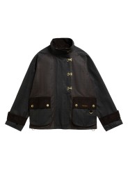 Veste Hazelwood tartan olive crochets patch velours Barbour femme LWX 1575 OL71 boutique Strasbourg online shop store flat
