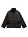 Veste Hazelwood tartan olive crochets patch velours Barbour femme LWX 1575 OL71 boutique Strasbourg online shop store flat