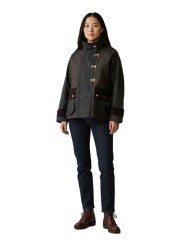 Veste Hazelwood tartan olive crochets patch velours Barbour femme LWX 1575 OL71 boutique Strasbourg online shop store look2