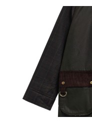 Trench Kirklees olive long manches & dos tartan Barbour femme LWX 1579 OL52 boutique Strasbourg coat store shop online manche