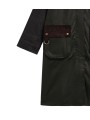 Trench Kirklees olive long manches & dos tartan Barbour femme LWX 1579 OL52 boutique Strasbourg coat store shop online poche