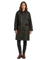 Trench Kirklees olive long manches & dos tartan Barbour femme LWX 1579 OL52 boutique Strasbourg coat store shop online flat look