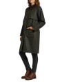TRENCH KIRKLEES OLIVE LONG MANCHES & DOS TARTAN LWX 1579 OL52 Barbour Femme