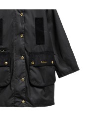 TRENCH MODERN BEAUFORT NOIR WAX LWX 1583 BK71 BARBOUR FEMME boutique Strasbourg shop store veste détail
