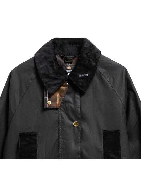 TRENCH MODERN BEAUFORT NOIR WAX LWX 1583 BK71 BARBOUR FEMME boutique Strasbourg shop store veste col