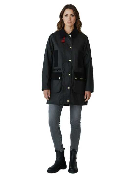 TRENCH MODERN BEAUFORT NOIR WAX LWX 1583 BK71 BARBOUR FEMME boutique Strasbourg shop store veste look