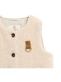 VESTE BOWES MOUTON ECO SANS MANCHE ECRU LGI 0228 Barbour femme boutique Strasbourg vêtement store détail