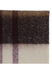 Echarpe franges épaisse douce écru bordeaux Isla Barbour femme homme LSC 0293 TN30 zoom